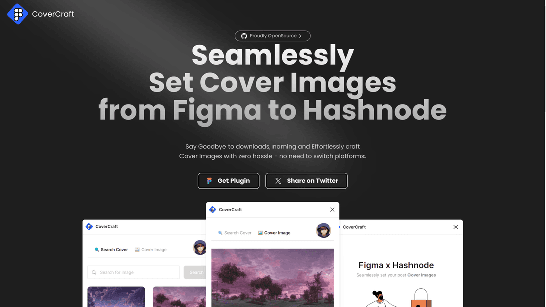 CoverCraft - Figma x Hashnode